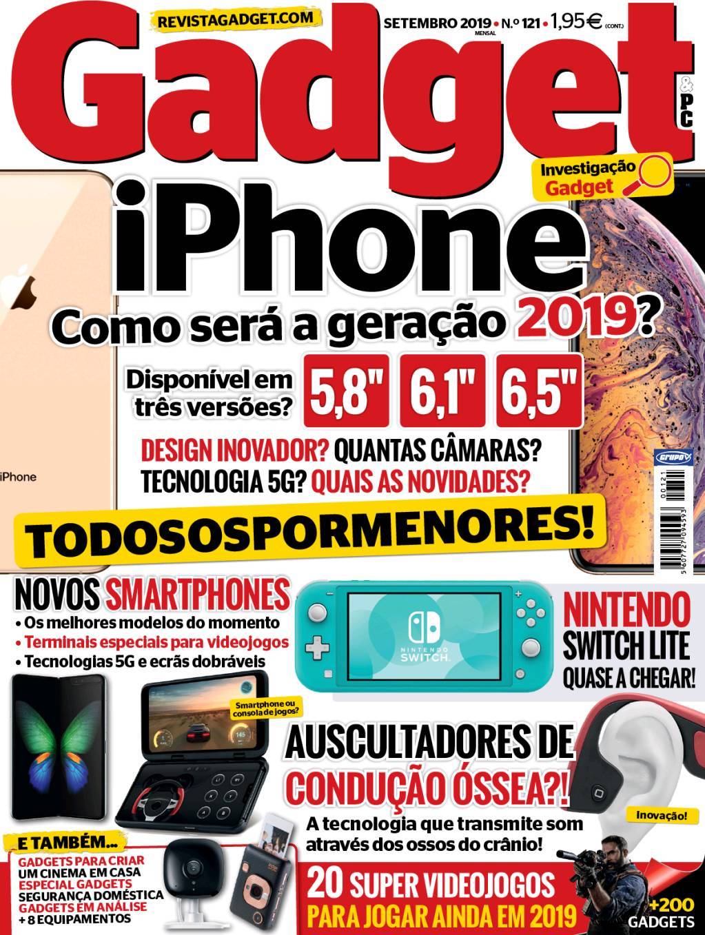 Capa Revista Gadget e PC - 1 setembro 2019 