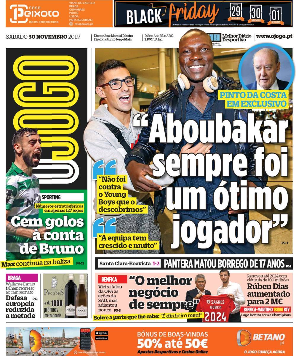 capa Jornal O Jogo