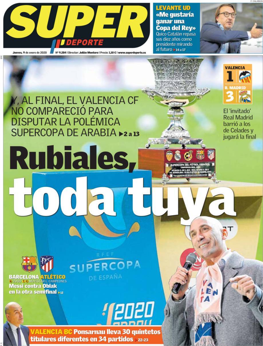 capa Jornal SuperDeporte