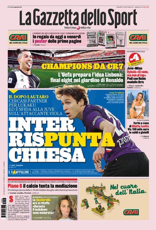 capa La Gazzeta dello Sport