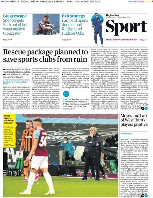 capa Jornal Guardian Sport