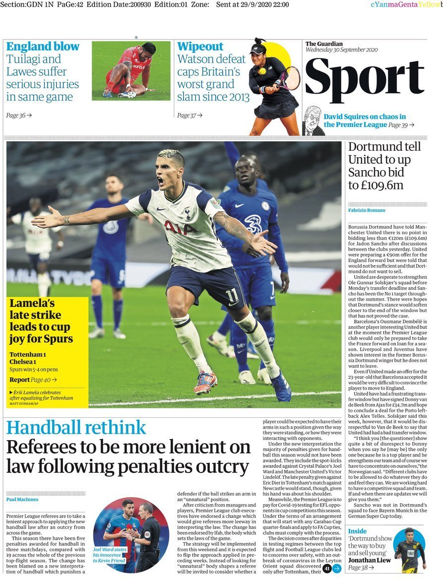 capa Jornal Guardian Sport