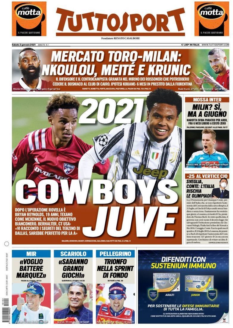 capa Jornal TuttoSport