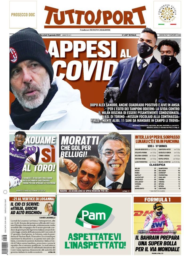 capa Jornal TuttoSport