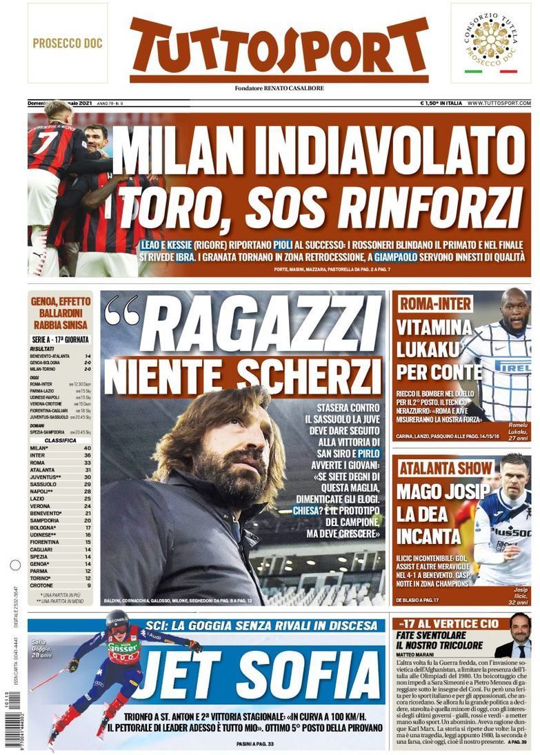 capa Jornal TuttoSport