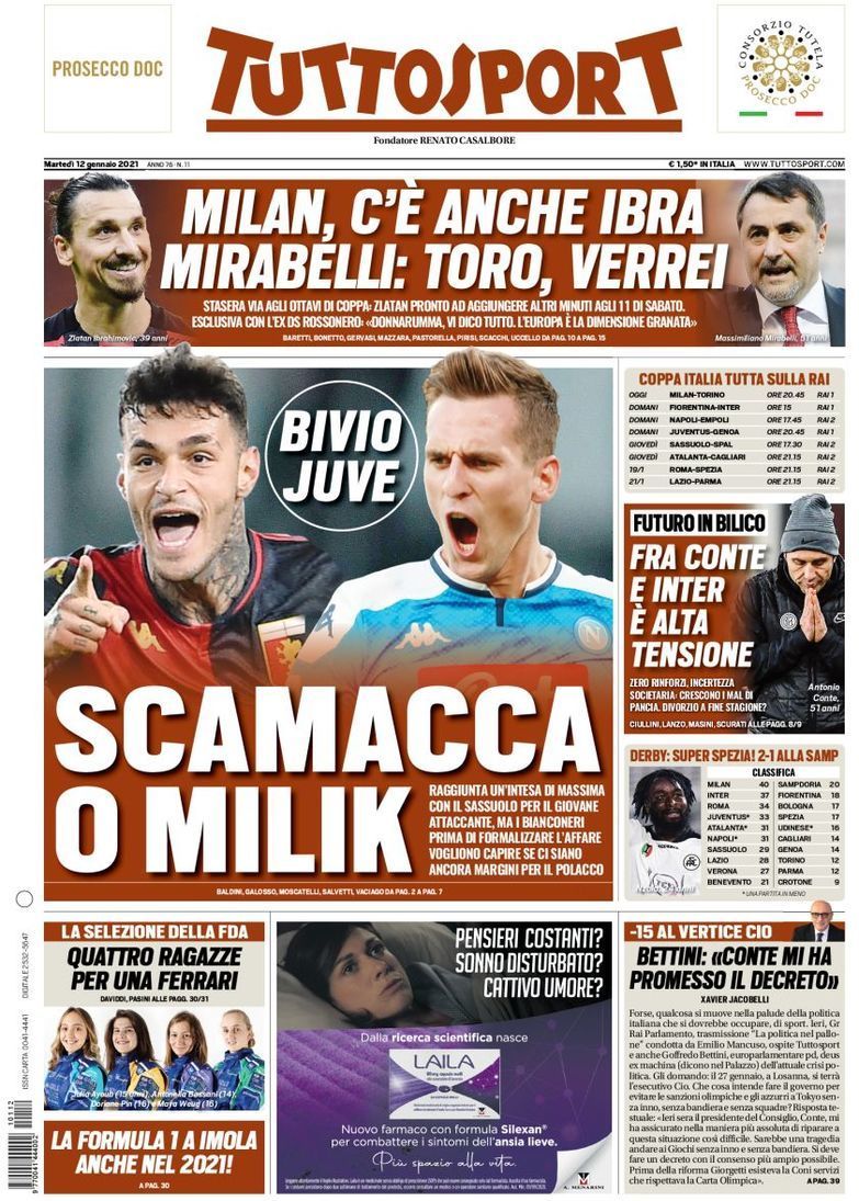 capa Jornal TuttoSport