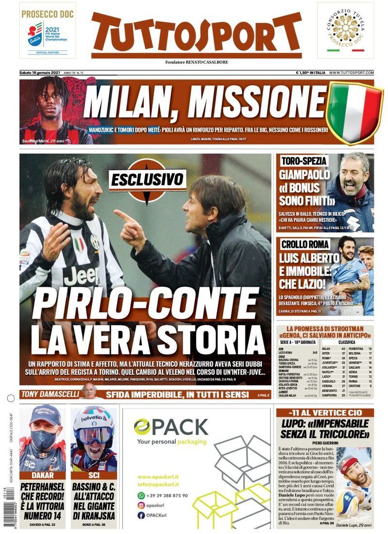 capa Jornal TuttoSport