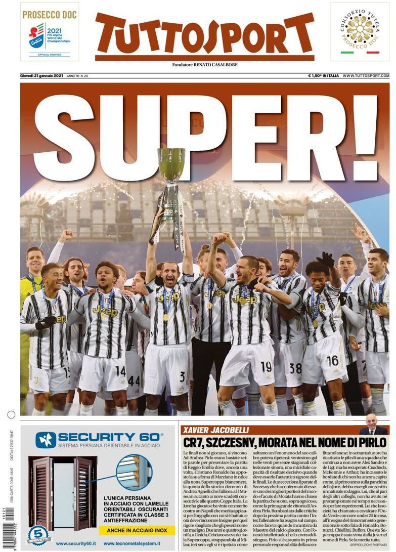 capa Jornal TuttoSport