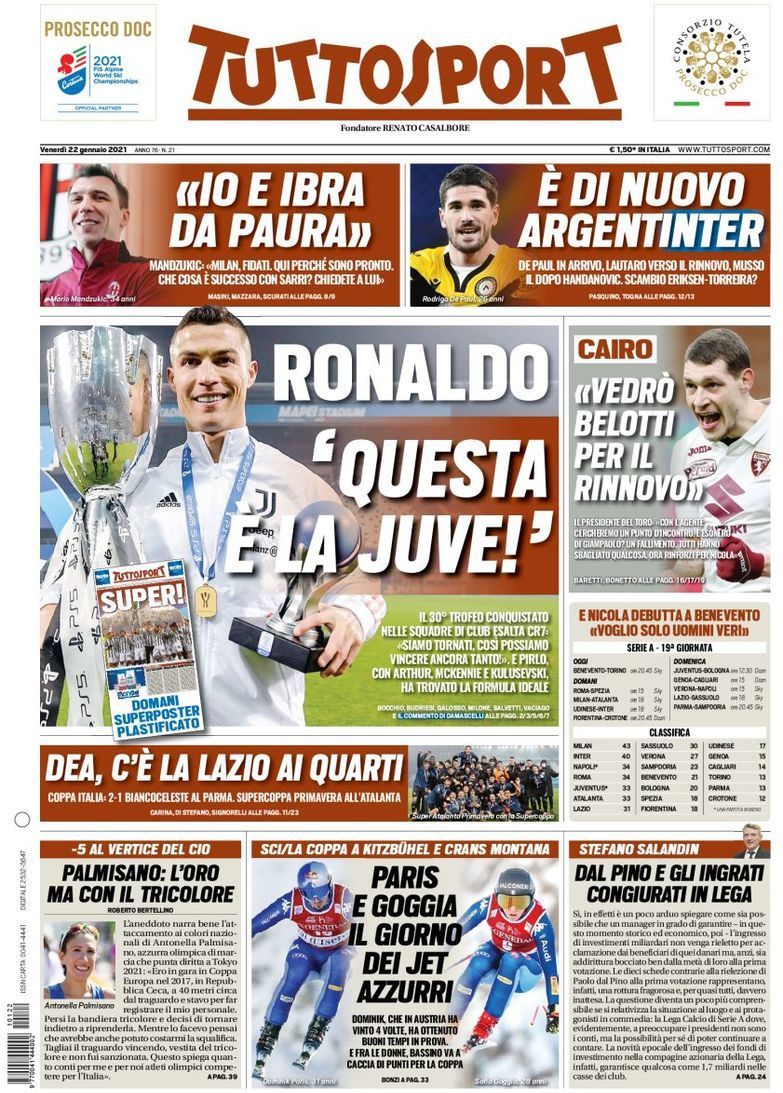 capa Jornal TuttoSport