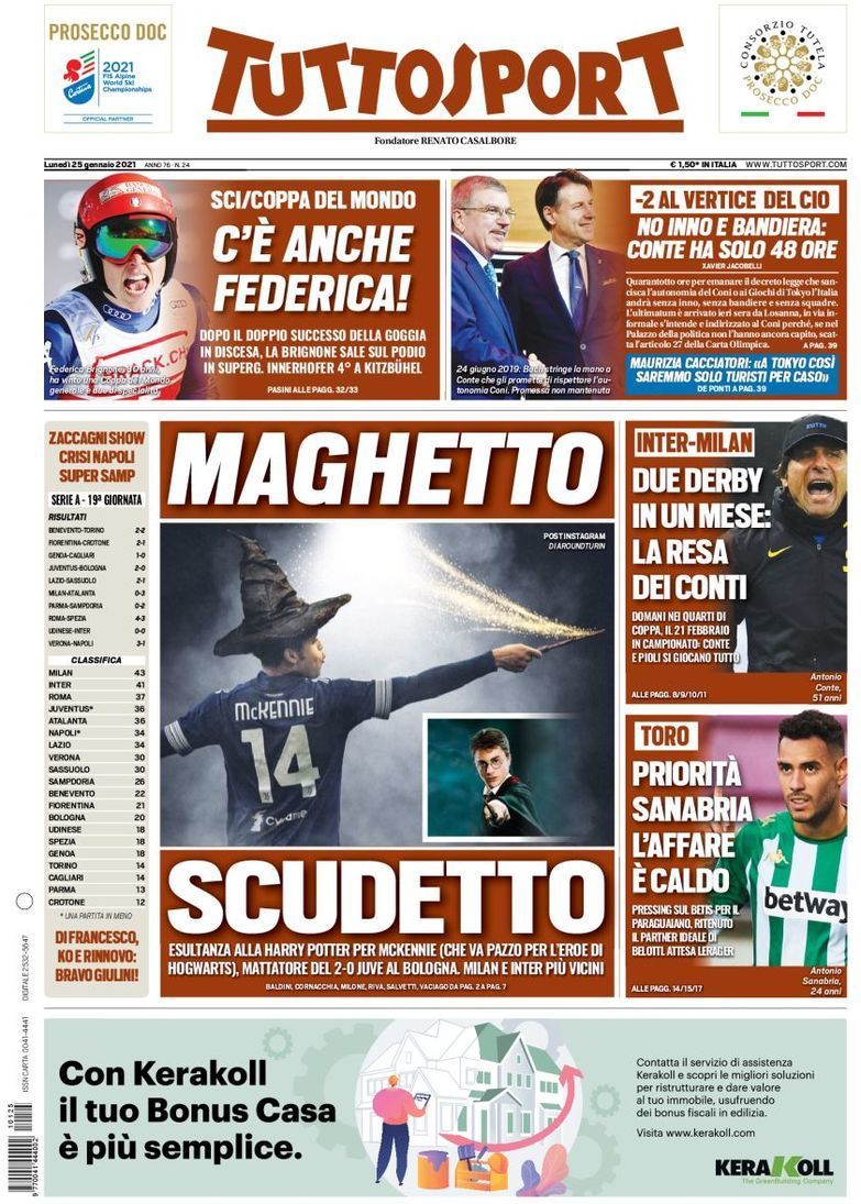 capa Jornal TuttoSport