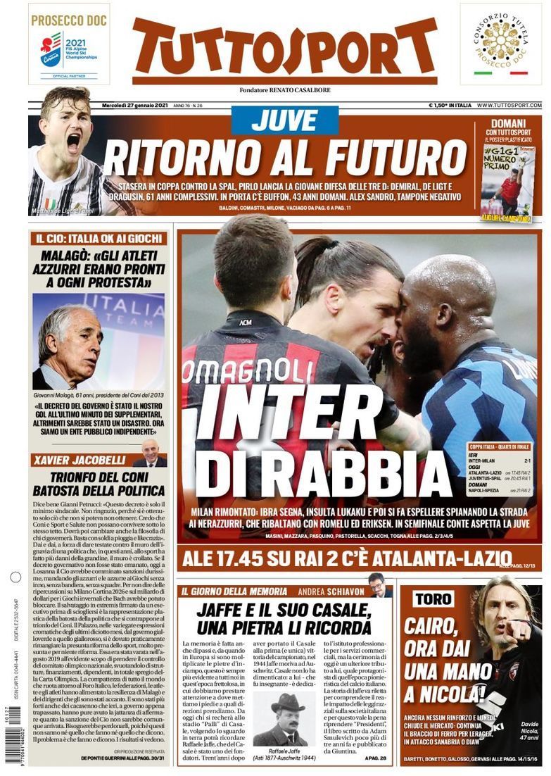 capa Jornal TuttoSport