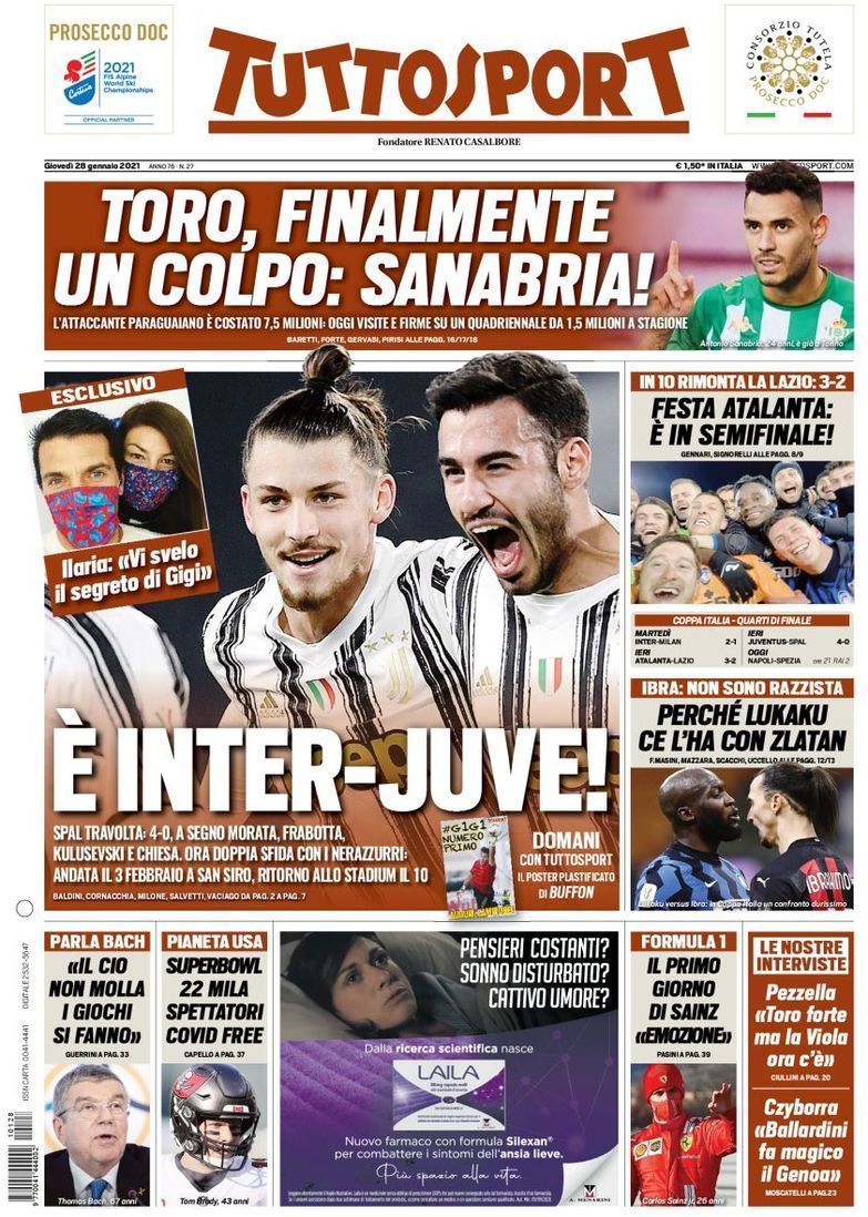 capa Jornal TuttoSport