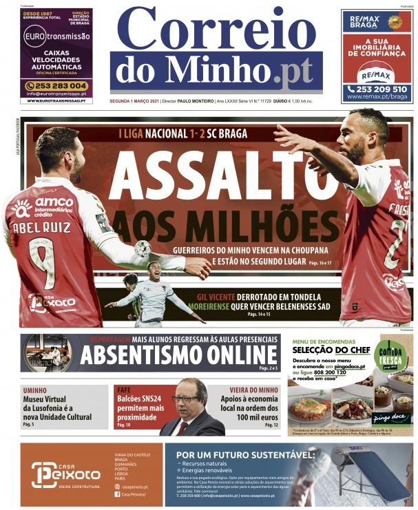 capa Correio Do Minho