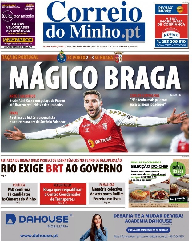 capa Correio Do Minho