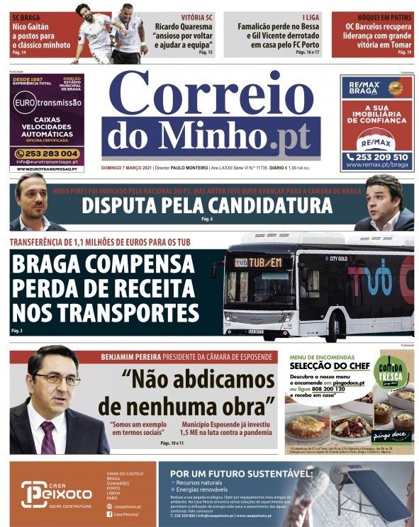 capa Correio Do Minho