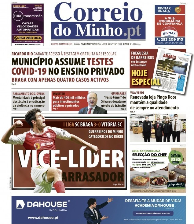 capa Correio Do Minho