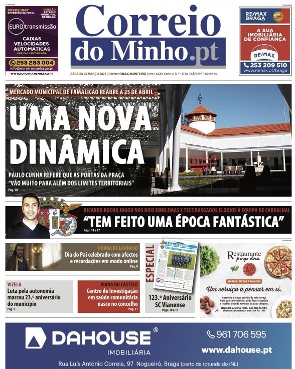 capa Correio Do Minho