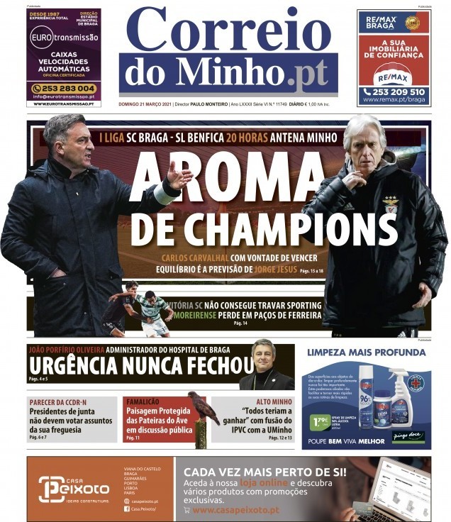 capa Correio Do Minho