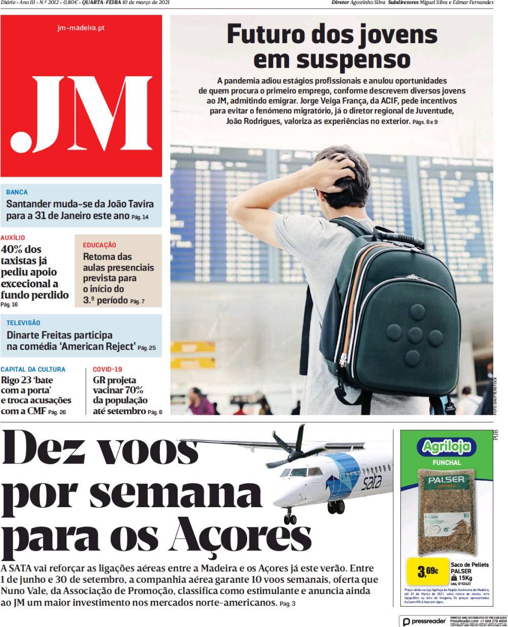 capa Jornal da Madeira