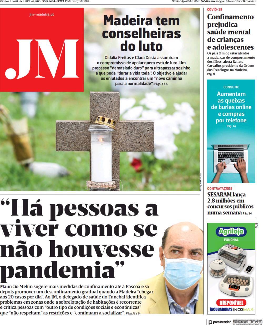 capa Jornal da Madeira