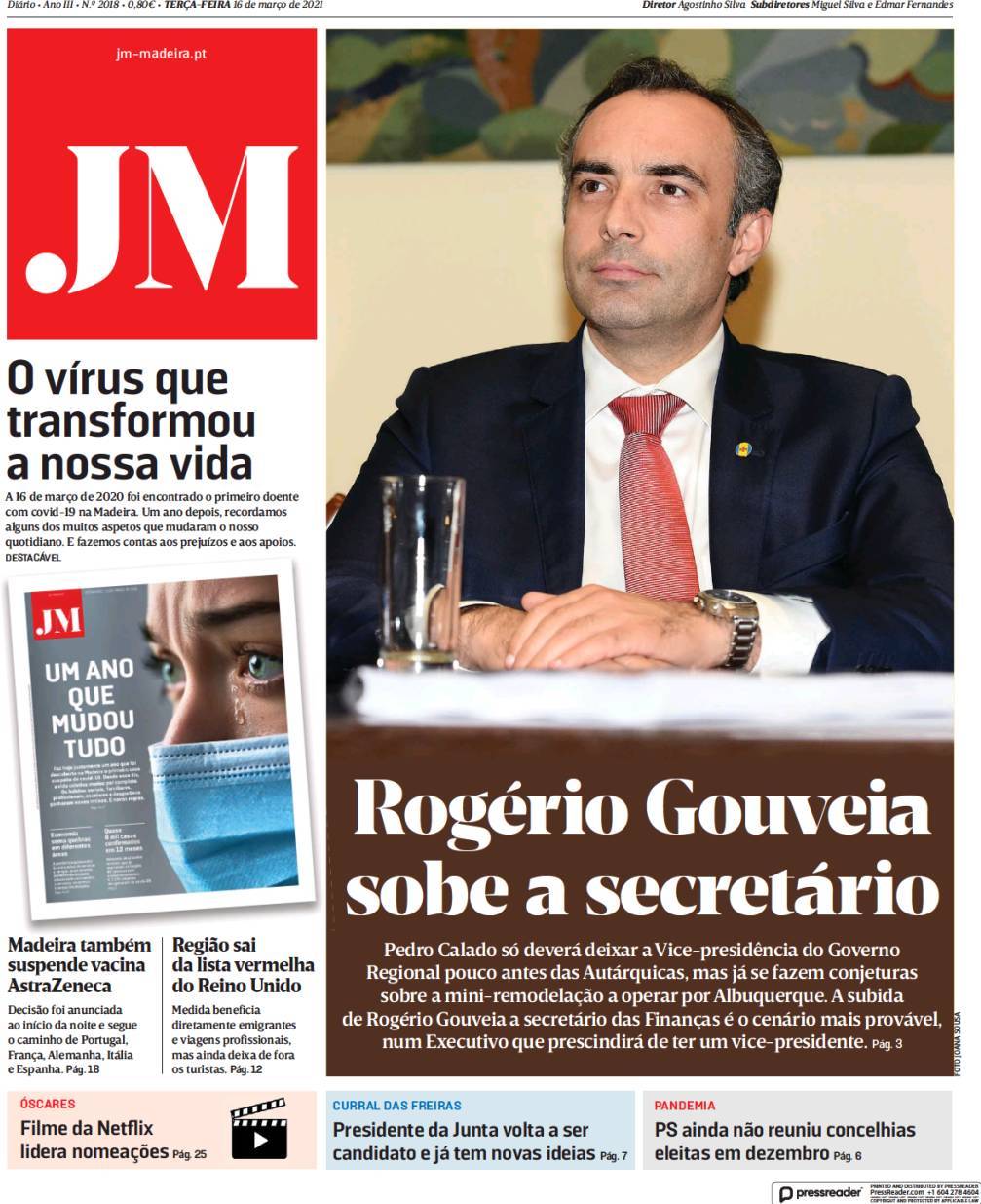 capa Jornal da Madeira