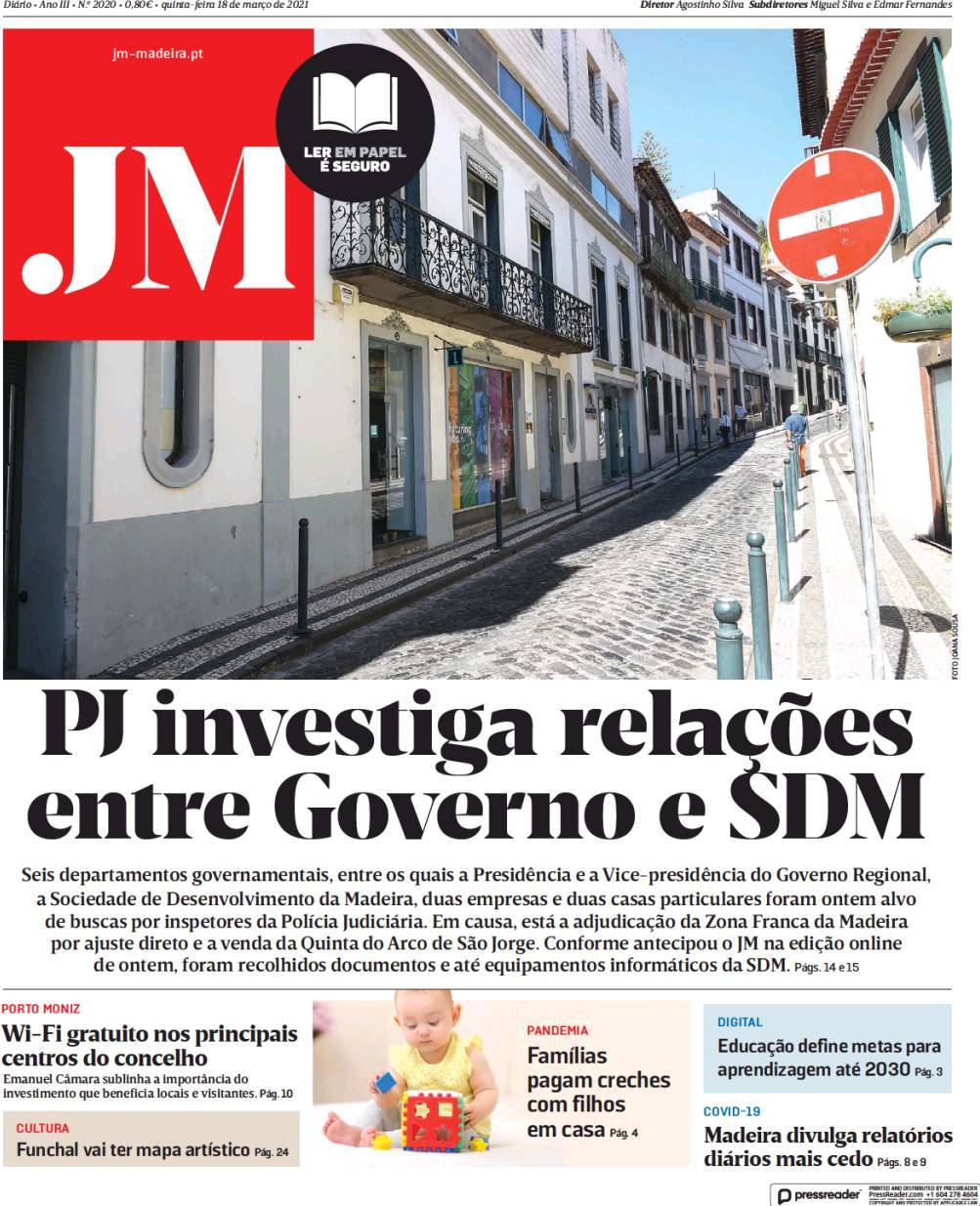 capa Jornal da Madeira