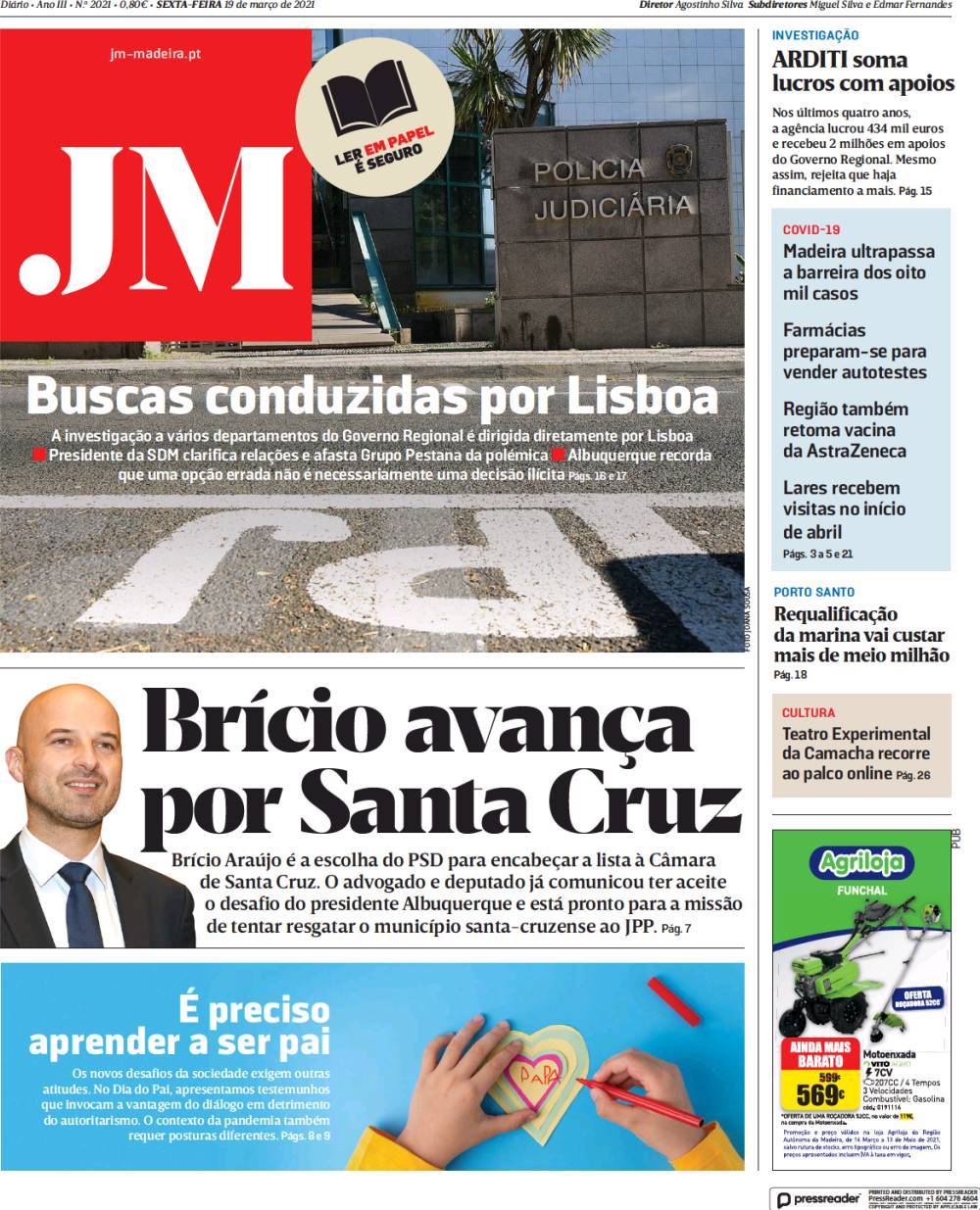 capa Jornal da Madeira