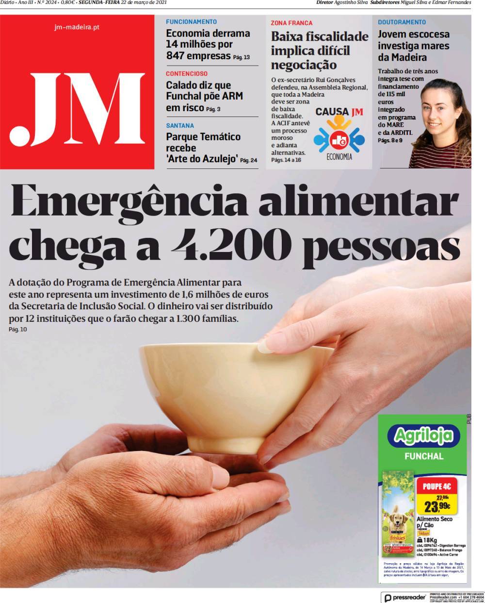 capa Jornal da Madeira