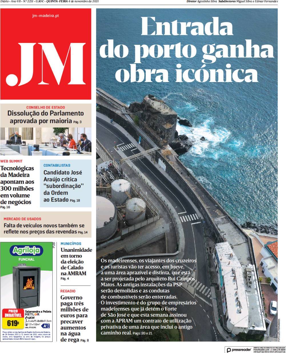 capa Jornal da Madeira