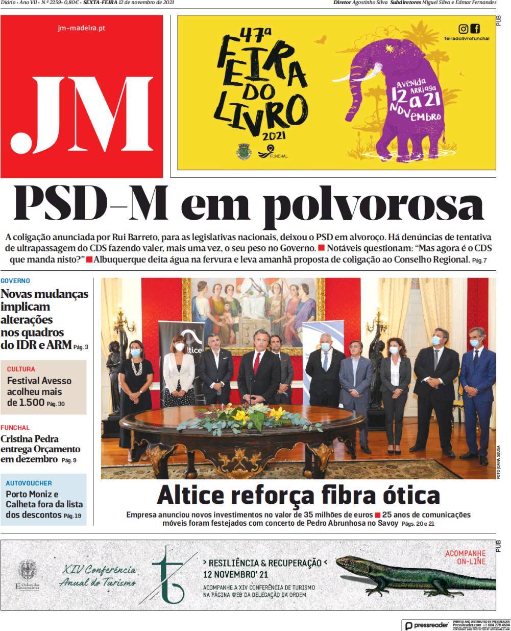 capa Jornal da Madeira