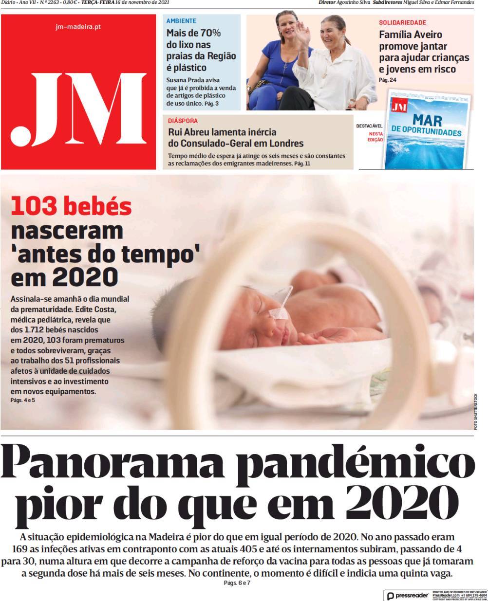 capa Jornal da Madeira