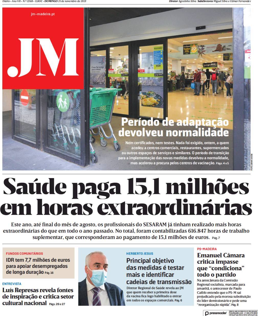 capa Jornal da Madeira