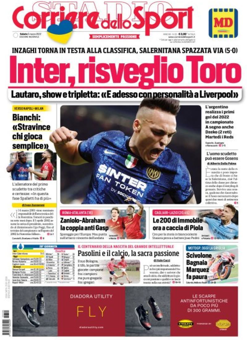 capa Corriere dello Sport