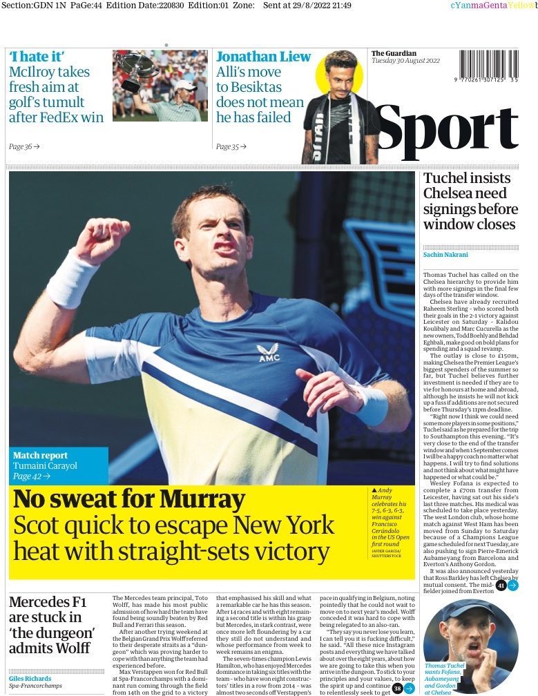 capa Jornal Guardian Sport