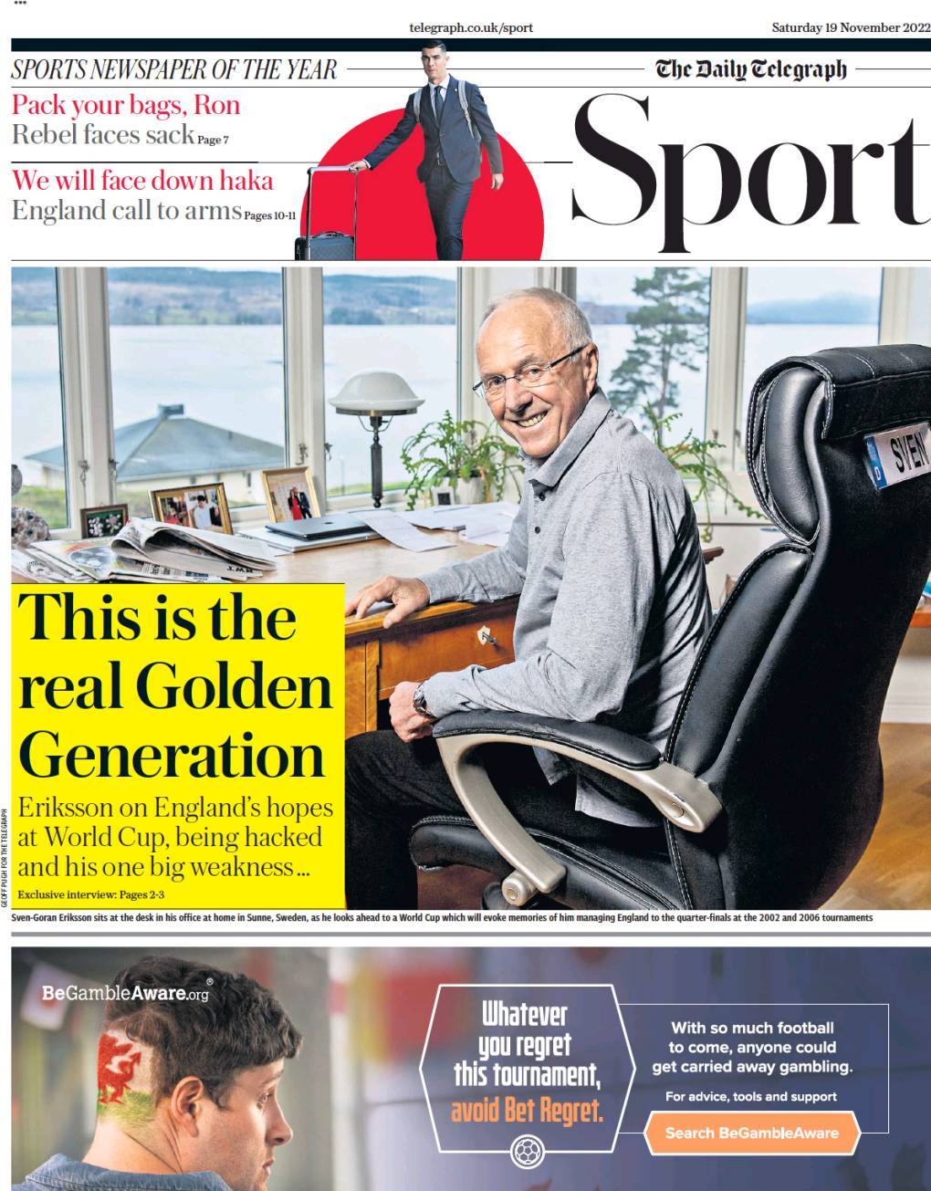 capa Jornal Telegraph Sport