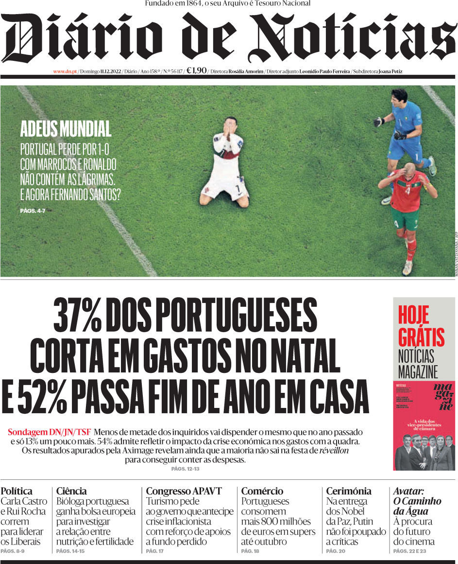 capa Diário de Notícias