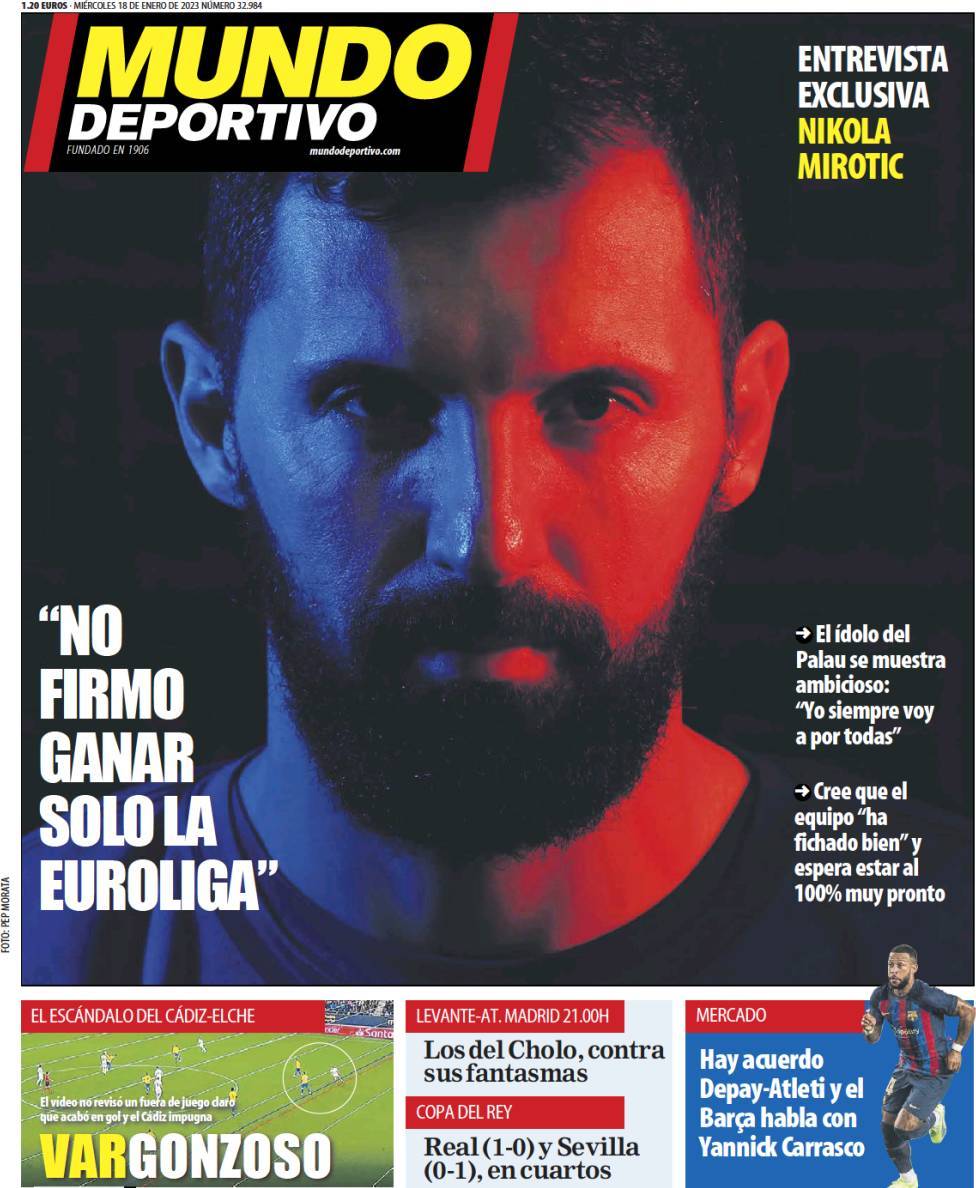 capa Jornal Mundo Deportivo