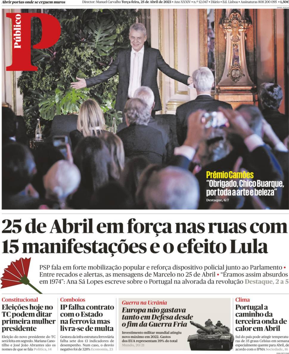 Capa Público - 25 abril 2023 