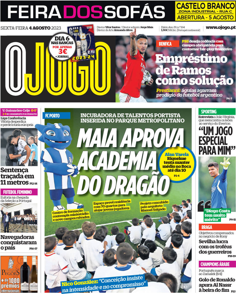 capa Jornal O Jogo