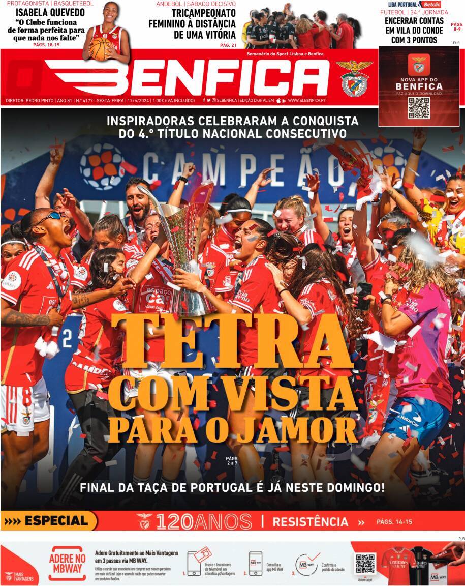 capa Jornal Benfica