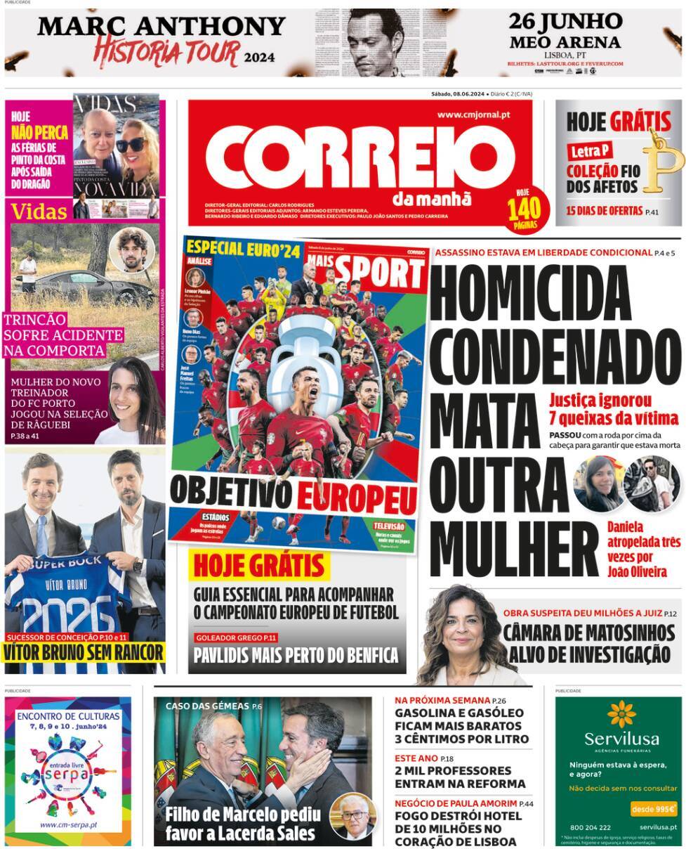 capa Correio da Manhã