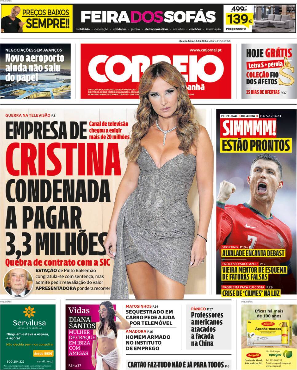 capa Correio da Manhã