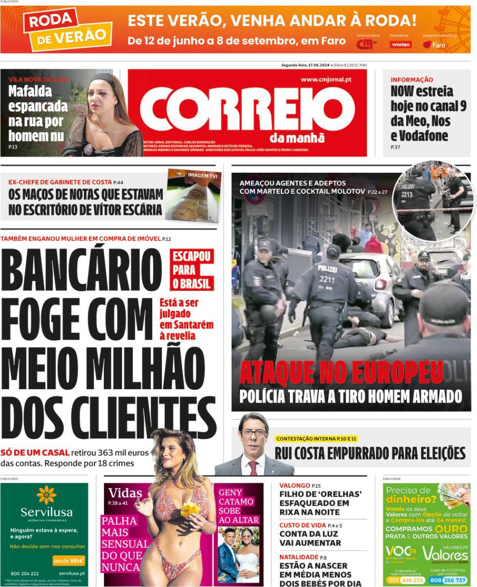 capa Correio da Manhã