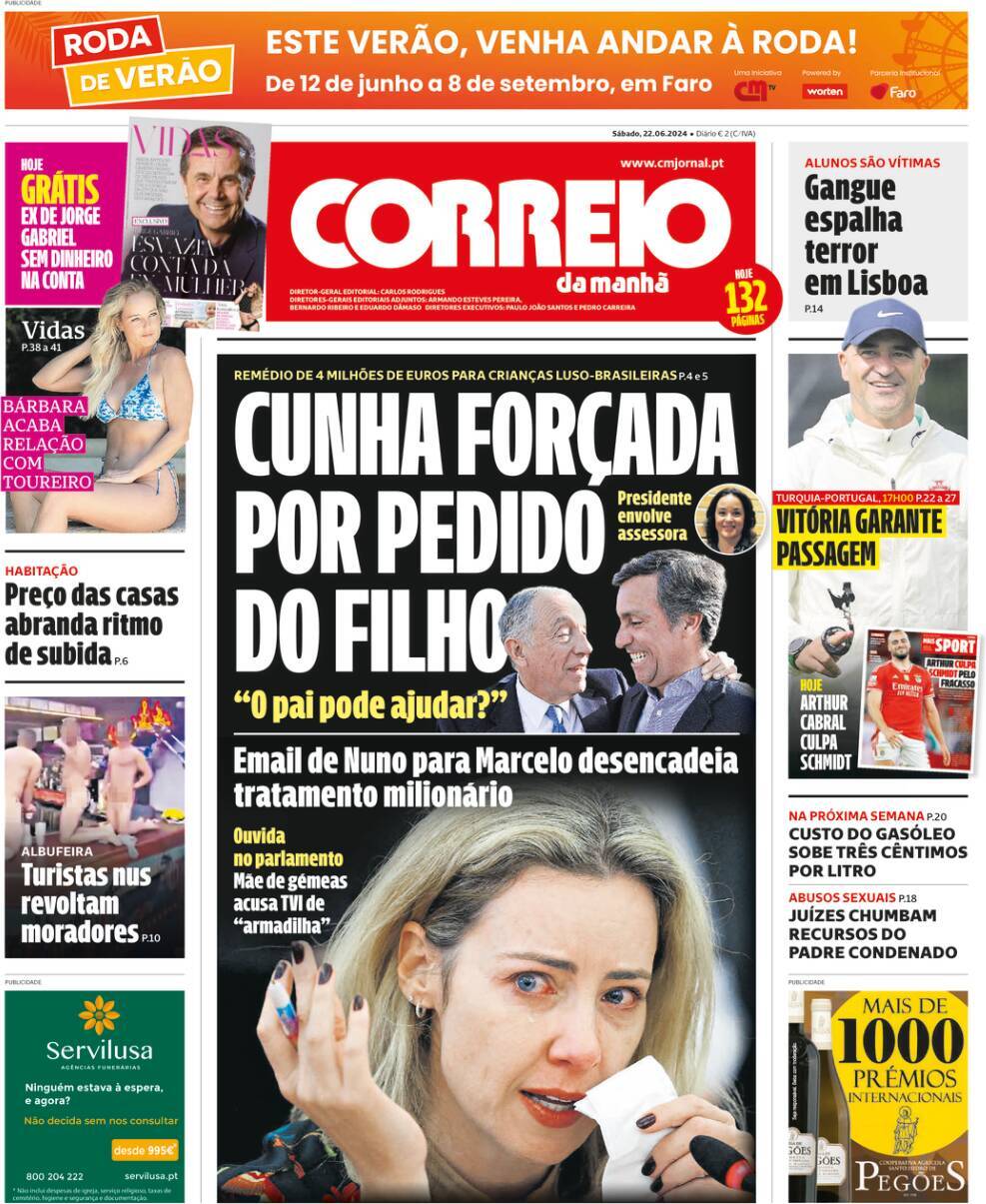 capa Correio da Manhã