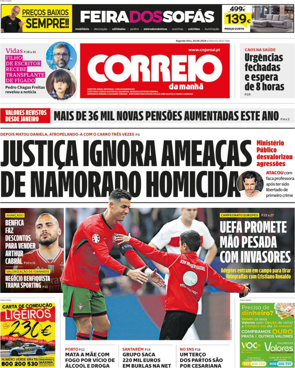 capa Correio da Manhã