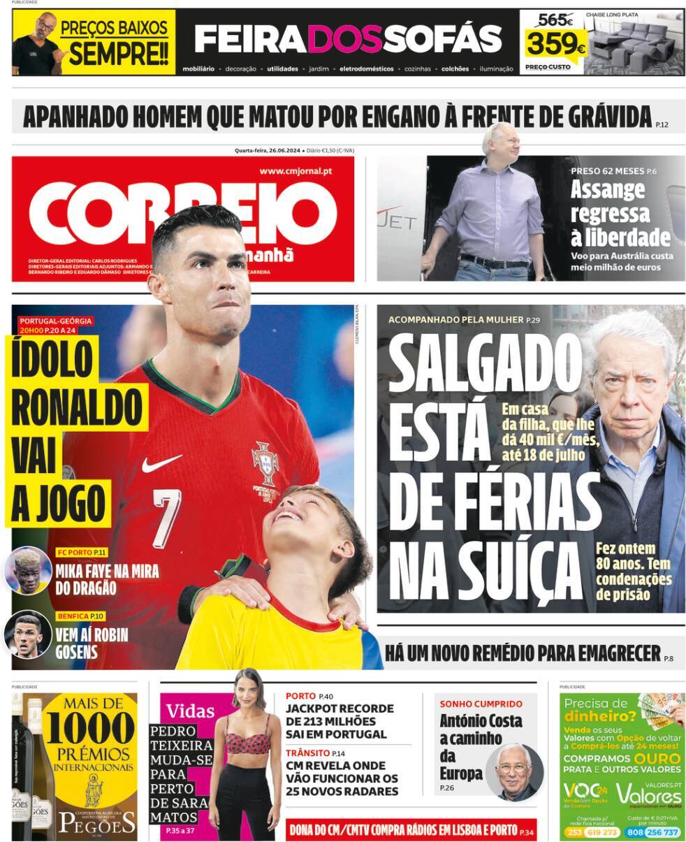 capa Correio da Manhã