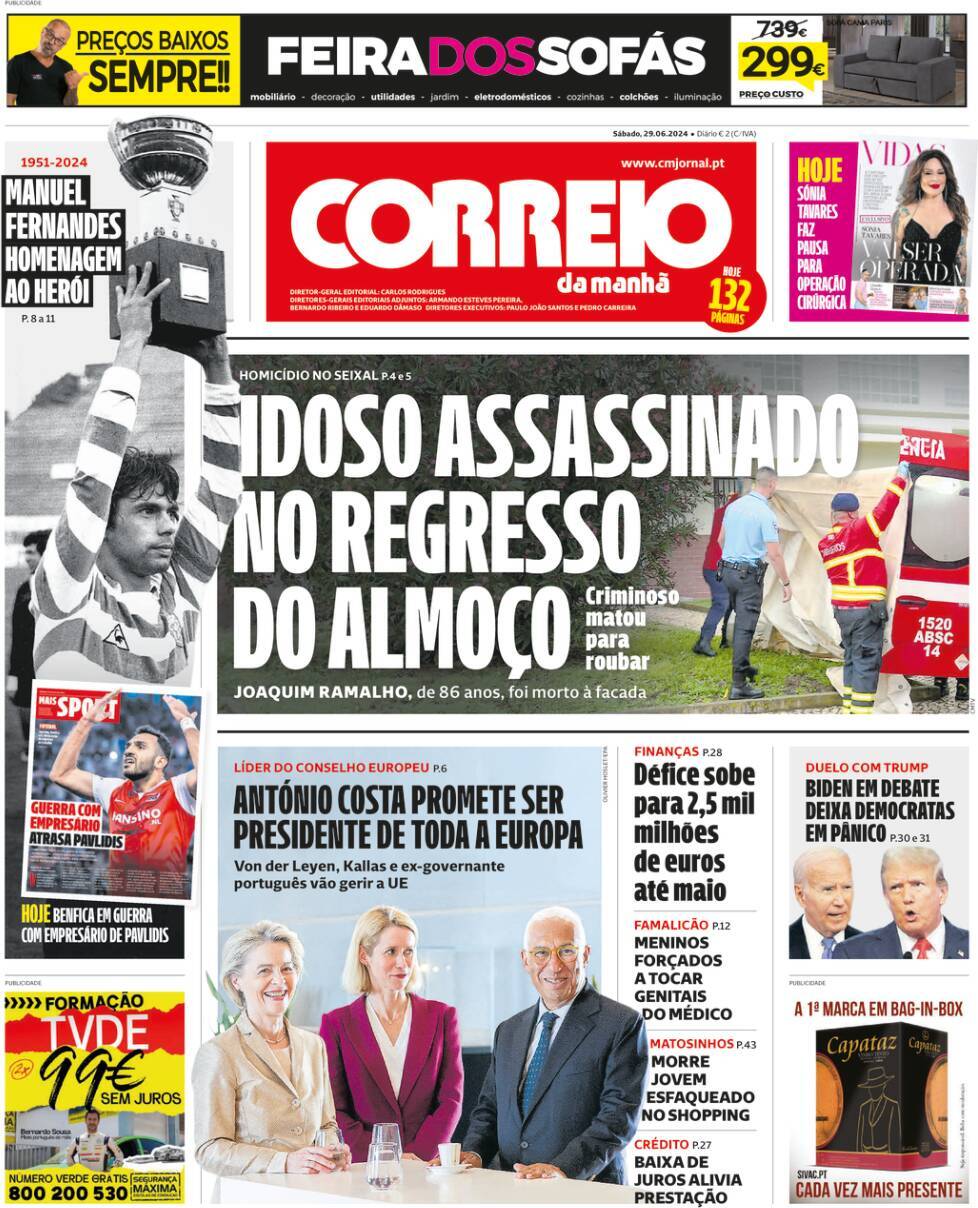 capa Correio da Manhã