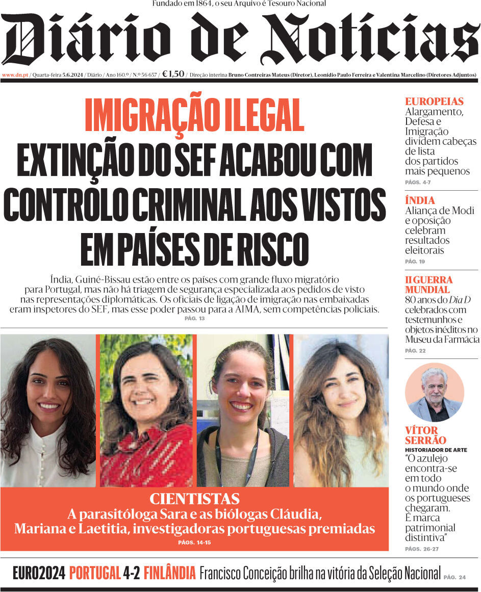 capa Diário de Notícias