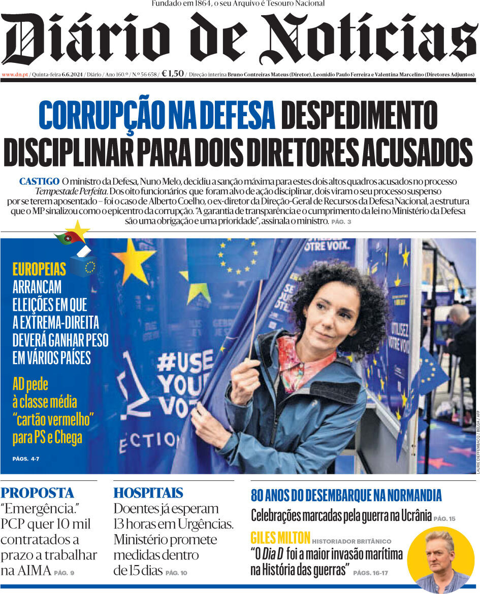 capa Diário de Notícias