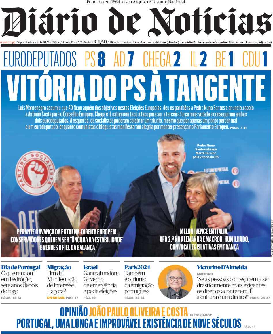 capa Diário de Notícias